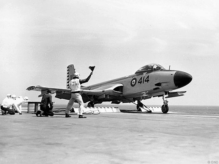 Royal Canadian Navy : HMCS Bonaventure, banshee launch