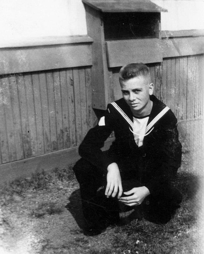 Steve Stevenson at HMCS Cornwallis, 1961.