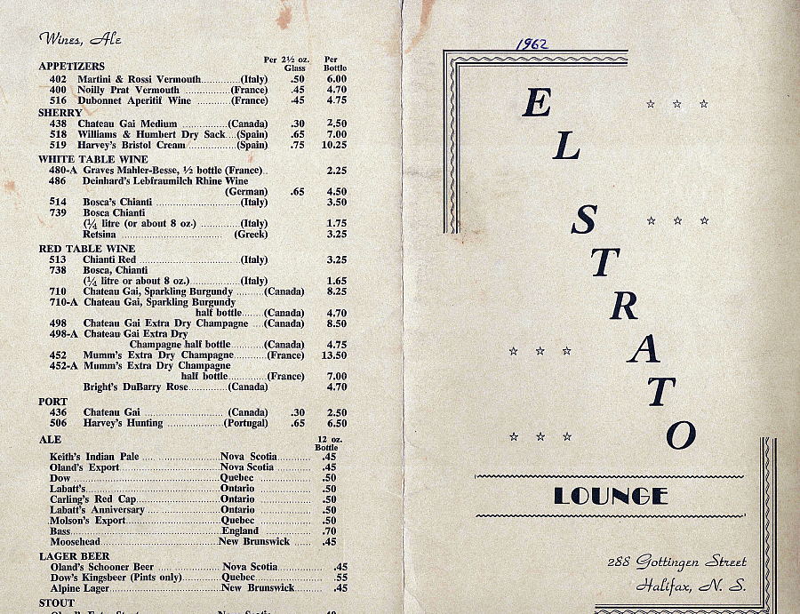 Royal Canadian Navy : El Strato Lounge, Halifax