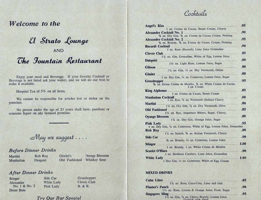 Royal Canadian Navy : El Strato Lounge, Halifax