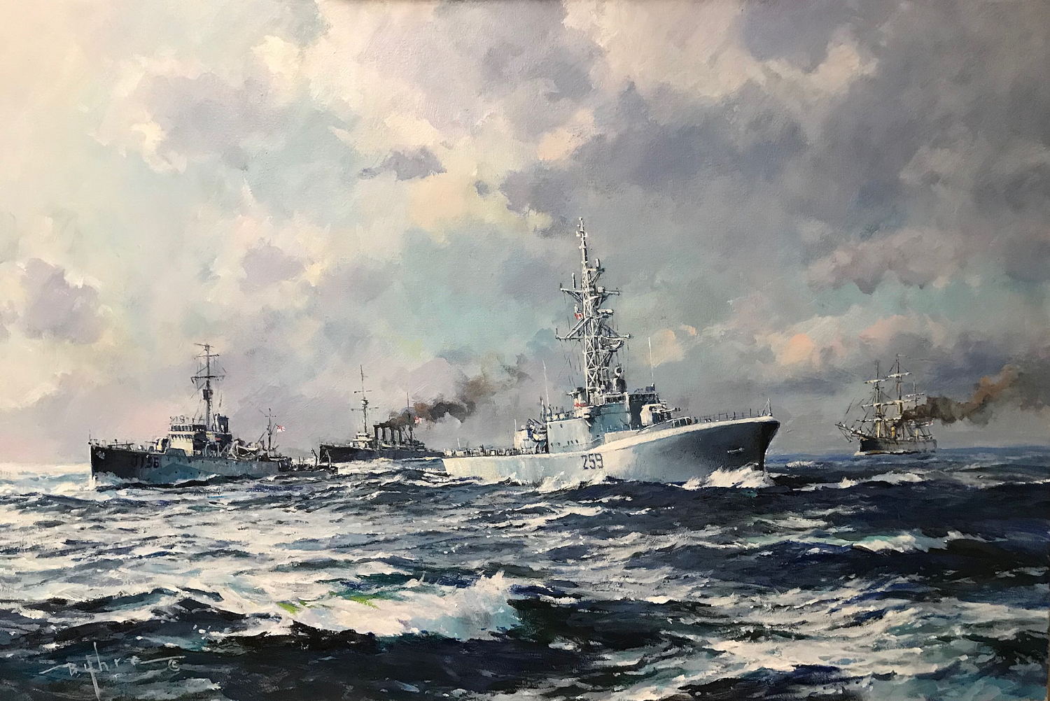 Royal Canadian Navy : Original Artwork by Dale Byhre