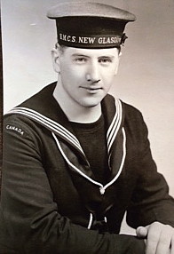 a found photo of Doug De'Ath, a previously unknown sailor of HMCS New Glasgow