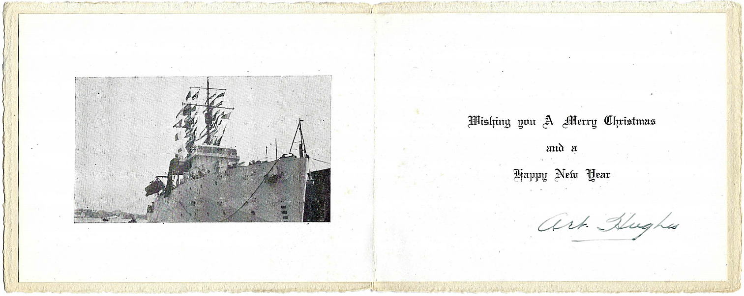 HMCS Grandmere Christmas Card